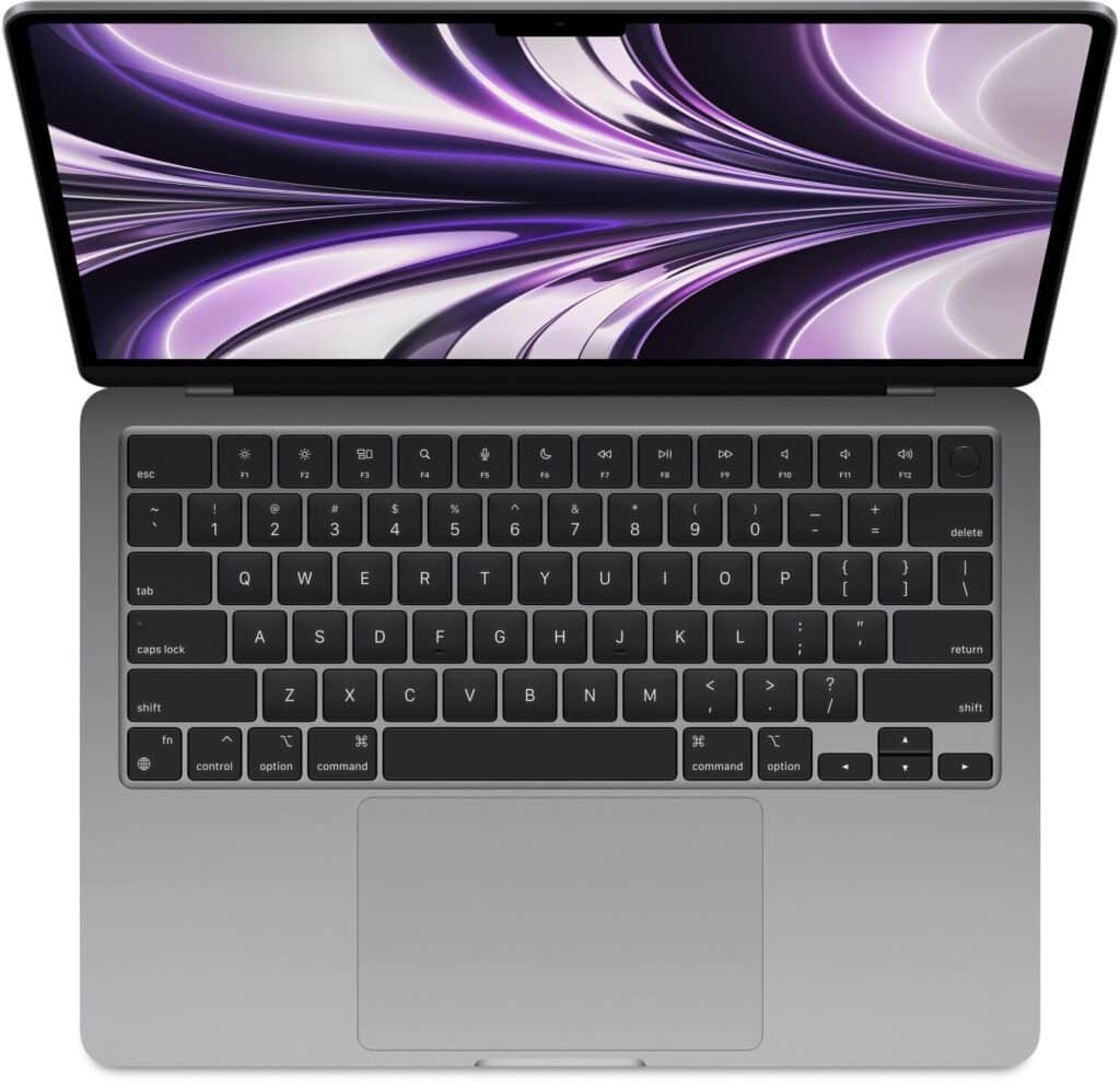 Идея для подарка: 13.6 Ноутбук Apple MacBook Air 13 2022 (2560x1664, Apple M2, RAM 16 ГБ, SSD 256 ГБ, Apple graphics 8-core), Space Gray (Z15S00112)